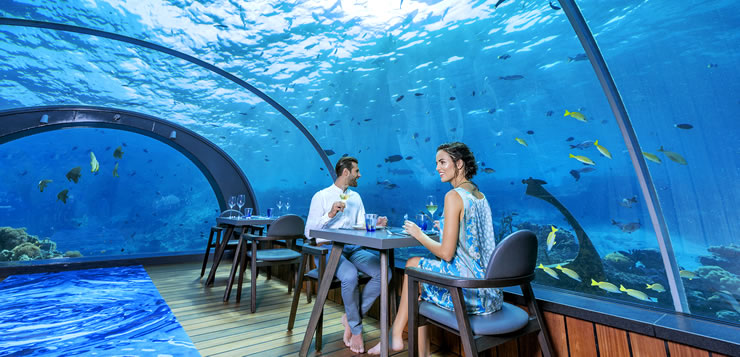 6 Restaurantes Submarinos Maldivas - 6 Incríveis Restaurantes Subaquáticos nas Maldivas