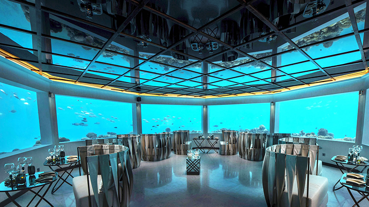 Ozen Maldivas Restaurante Submarino - 6 Incríveis Restaurantes Subaquáticos nas Maldivas